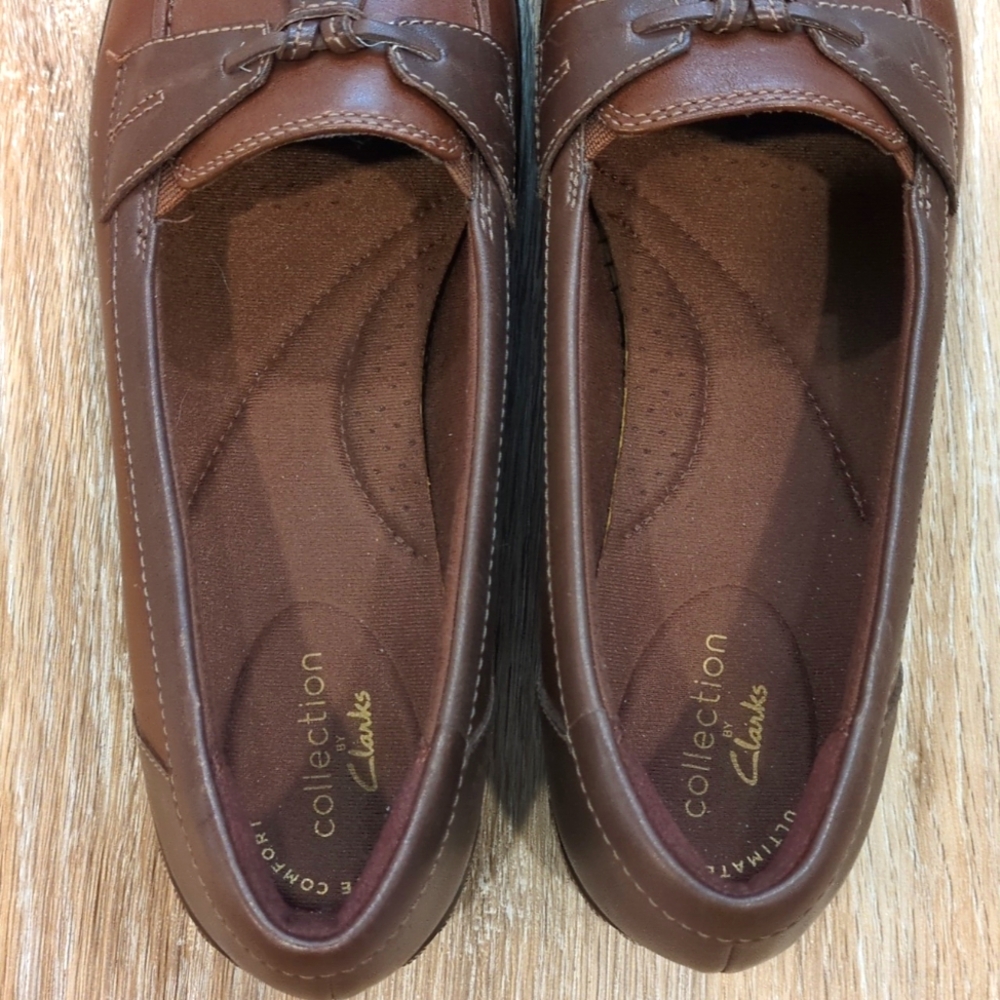 🥿Clarks Brown Loafers Women's size 8  😍VERY GOOD CONDITION!!!😍 - Picture 4 of 10